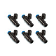 Injector Dynamics ID1050X Injectors 14mm (Black) Adaptor Bottom (Set of 6) Injector Dynamics Fuel Injector Sets - 6Cyl  AXOPROS