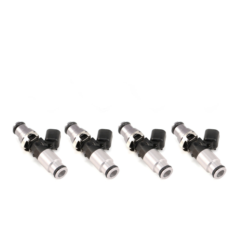Injector Dynamics ID1300X Injectors- 14mm Top Adapter (Grey) - 14mm (Silver) Lower O-Ring - Set Of 4 Injector Dynamics Fuel Injector Sets - 4Cyl  AXOPROS