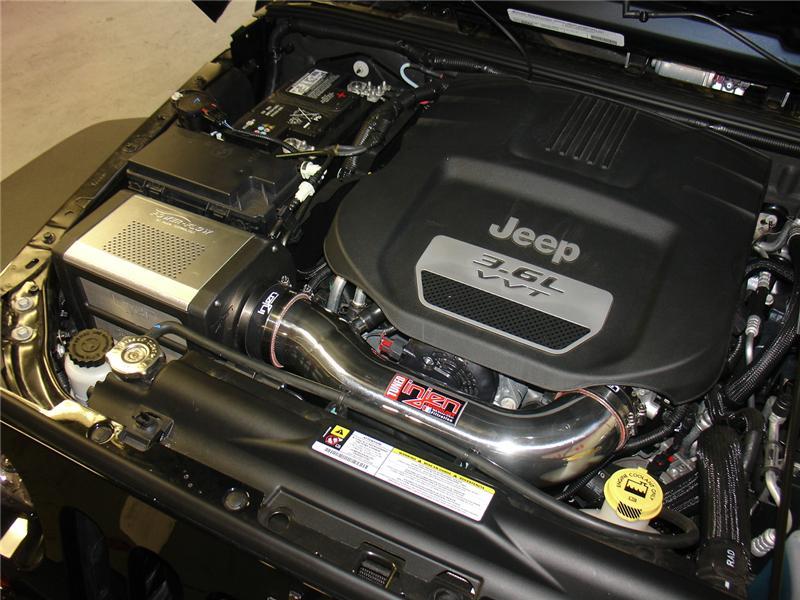 Injen 12-13 Jeep Wrangler JK 3.6L V6 Polished Short Ram Intake w/ Power Flow Box Injen Cold Air Intakes AXOPROS