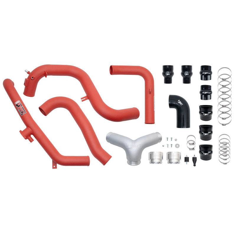 Injen 21-23 Ford Bronco 2.7L V6 (TT) EcoBoost SES Intercooler Pipes - Wrinkle Red Injen Intercooler Pipe Kits AXOPROS