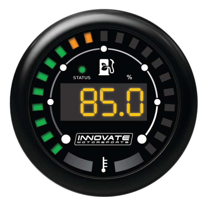 Innovate MTX-D Ethanol Content & Fuel Temp Complete Gauge Kit - Black Dial Innovate Motorsports Gauges AXOPROS