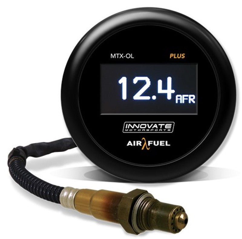 Innovate MTX-OL PLUS Wideband Digital Air/Fuel Ratio OLED Gauge Kit 8ft w/O2 Sensor Innovate Motorsports Gauges  AXOPROS