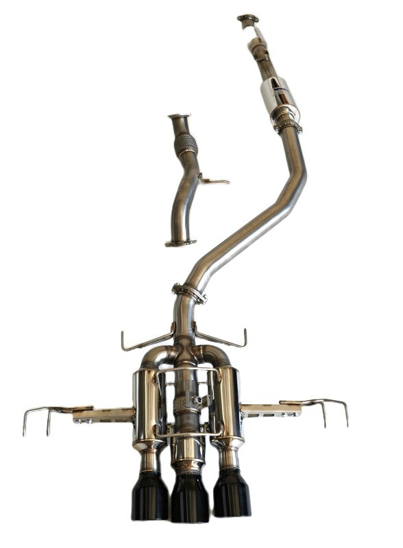Invidia 22+ HONDA CIVIC TYPE-R FL5 R400 SINGLE LAYER BLACK TIP CAT-BACK (NON POLISH PIPE) Invidia Catback AXOPROS