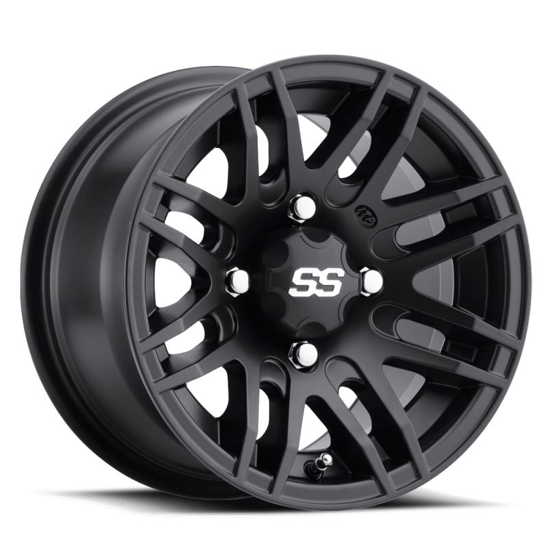 ITP SS 316 12x7 / 4x137 BP / 5+2 Offset Matte Black Wheel ITP Wheels - Cast AXOPROS