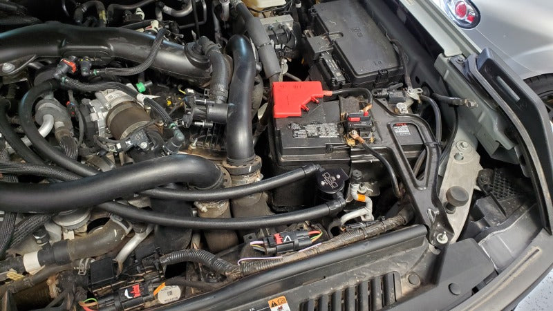 J&L 22-24 Ford Bronco Raptor 3.0L EcoBoost PCV Side Oil Separator 3.0 - Black Anodized J&L Oil Separators AXOPROS