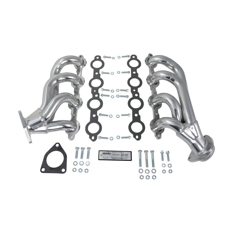 JBA 02-13 GM Truck 4.8L/5.3L LS Silver Ctd Cat4Ward Header JBA Headers & Manifolds AXOPROS