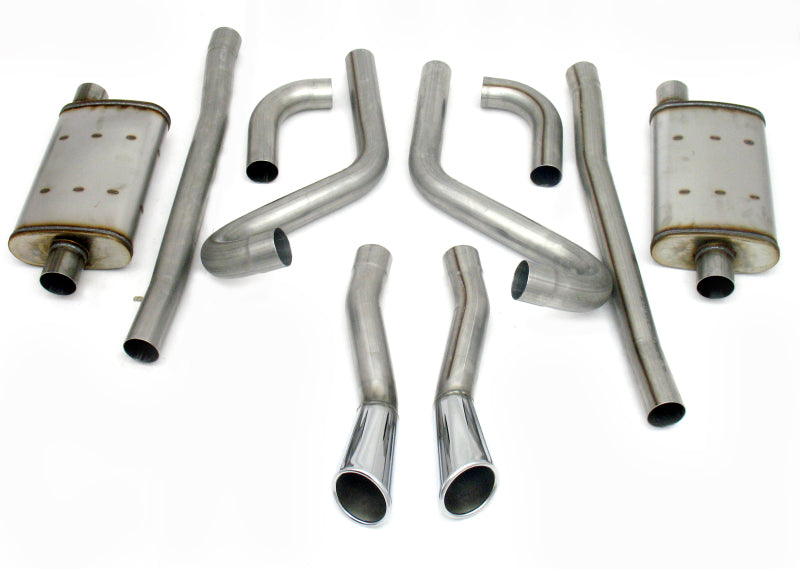 JBA 65-66 Ford Mustang 260-428 409SS Dual Through Rear Valance Header Back Exhaust JBA Header Back AXOPROS