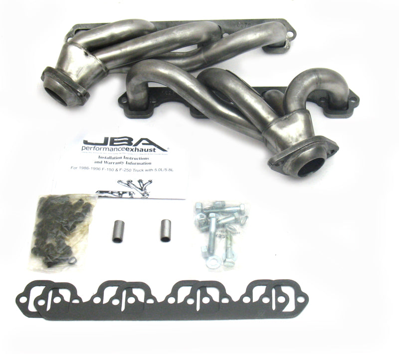 JBA 87-95 Ford F-150 5.0L SBF 1-1/2in Primary Raw 409SS Cat4Ward Header JBA Headers & Manifolds AXOPROS