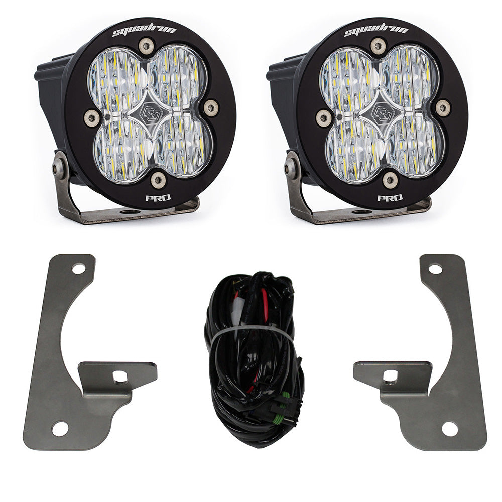 Jeep JK Squadron-R Pro Fog Pocket Light Kit Baja Designs Fog Light Kit AXOPROS