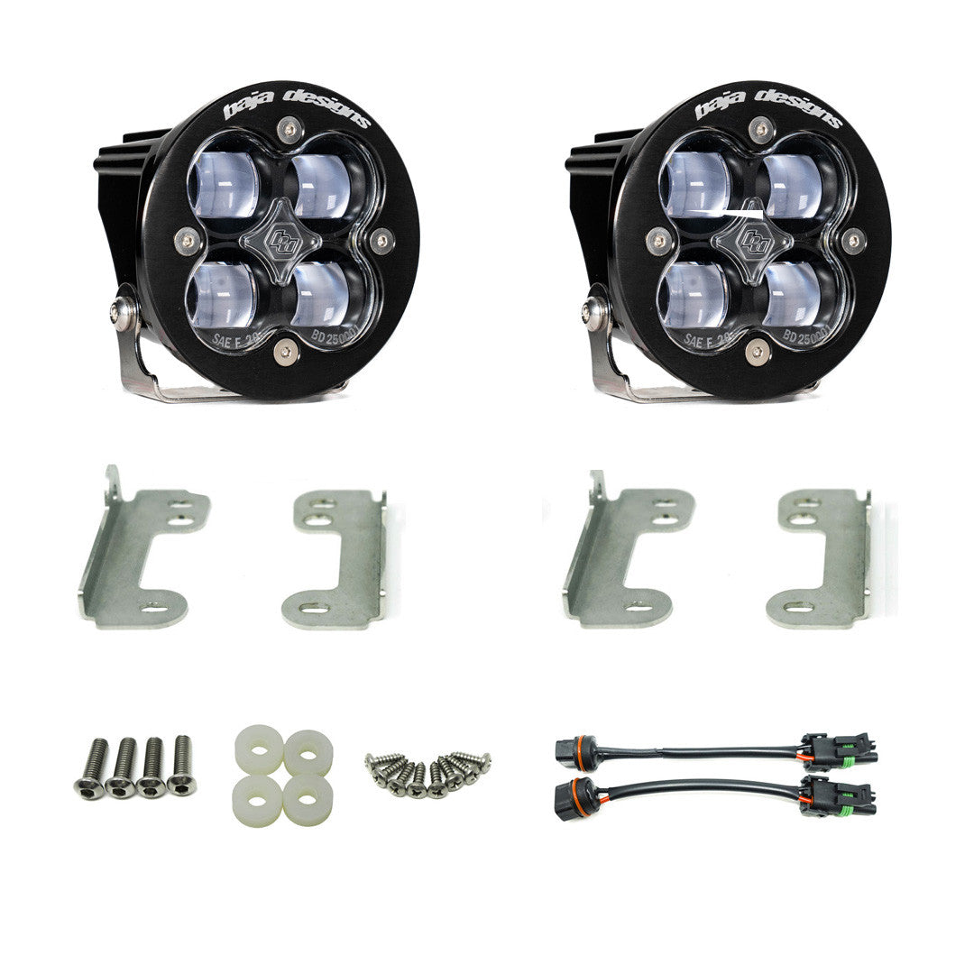 Jeep JK Squadron-R SAE Fog Pocket Light Kit Baja Designs Fog Light Kit AXOPROS