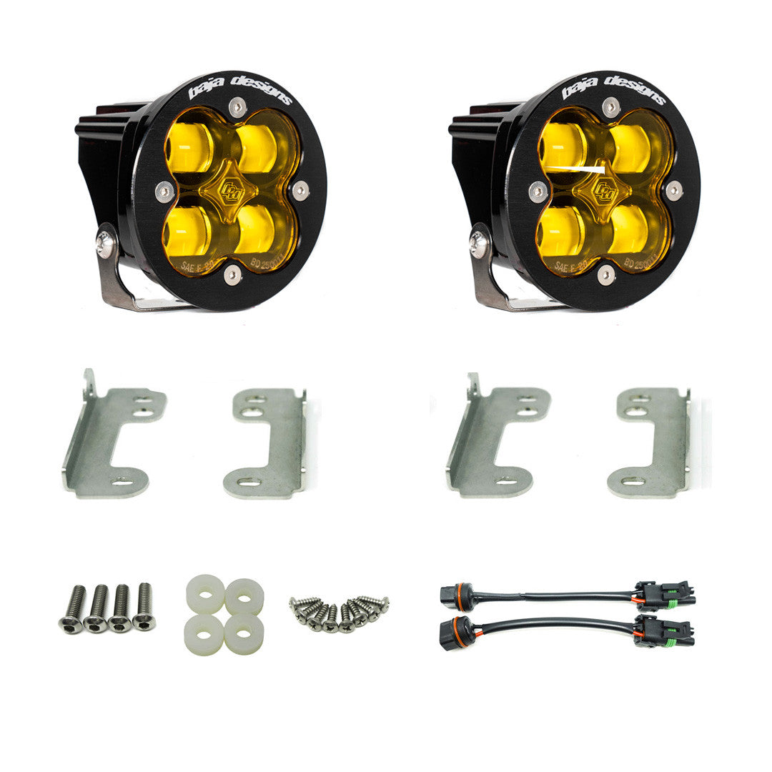 Jeep JK Squadron-R SAE Fog Pocket Light Kit Baja Designs Fog Light Kit AXOPROS