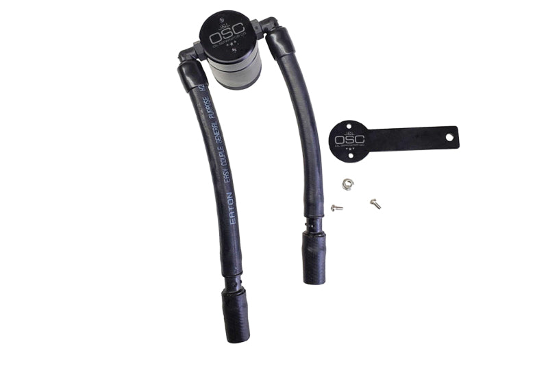 J&L 13-19 Ford Fusion 1.5L EcoBoost Oil Separator 3.0 Passenger Side - Black Anodized J&L Oil Separators AXOPROS