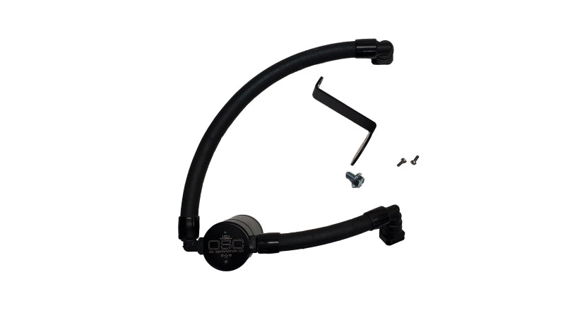 J&L 17-20 Lincoln Continental/MKZ 3.0L EcoBoost Passenger Side Oil Separator 3.0 - Black Anodized J&L Oil Separators AXOPROS