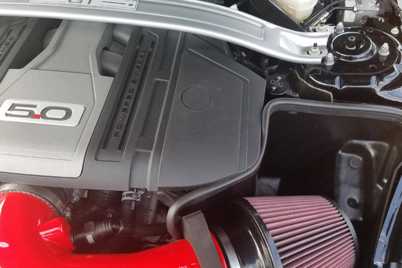 J&L 2018-2023 Ford Mustang GT Driver Side Oil Separator 3.0 - Black Anodized J&L Oil Separators AXOPROS