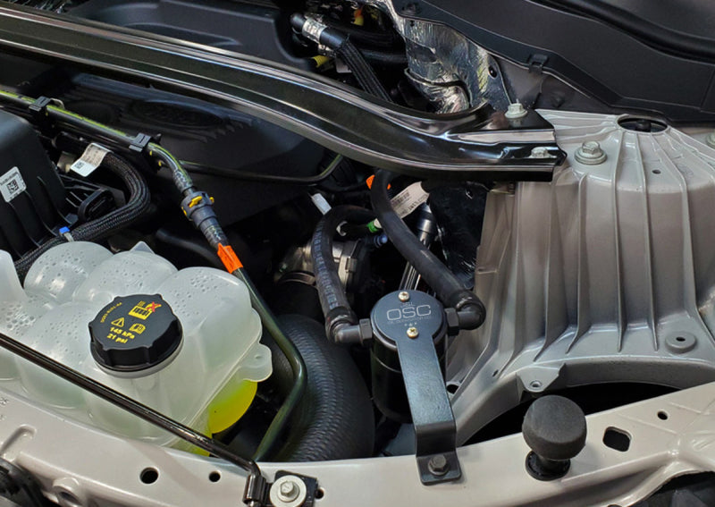 J&L 2020-2024 Ford Explorer 2.3L EcoBoost Driver Side Oil Separator 3.0 - Black Anodized J&L Oil Separators AXOPROS