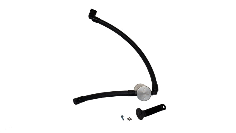 J&L 2021-2025 Ford Bronco 2.7L 3.0 Oil Separator Passenger Side- Clear Anodized J&L Oil Separators AXOPROS