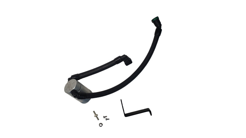 J&L 2024-2025 Ford Mustang GT w/ Whipple Supercharger Oil Separator 3.0 PCV Side - Clear Anodize J&L Oil Separators AXOPROS