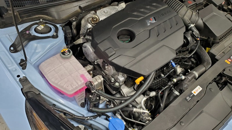 J&L 22-25 Hyundai Elantra N 2.0L Oil Separator 3.0 Passenger Side - Black Anodized J&L Oil Separators AXOPROS