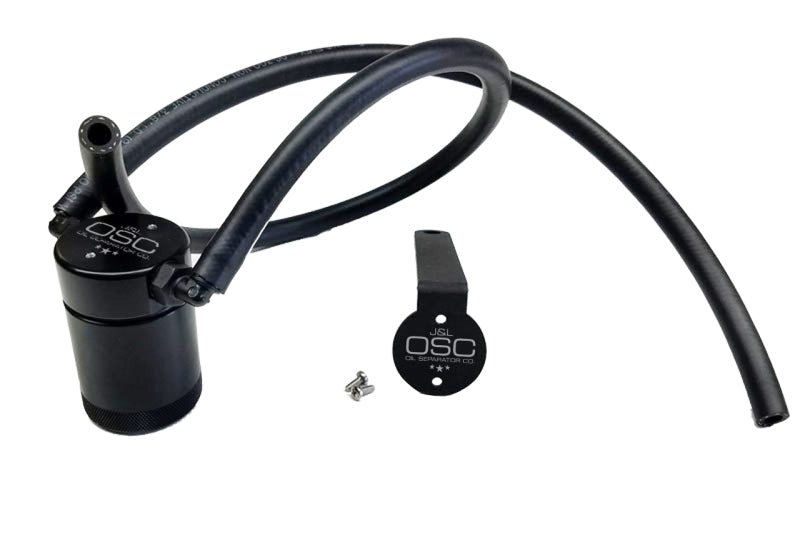J&L 97-13 Chevy/GM Truck/SUV 4.8L/5.3L/6.0L/6.2L Driver Side Oil Separator 3.0 - Black Anodized J&L Oil Separators AXOPROS