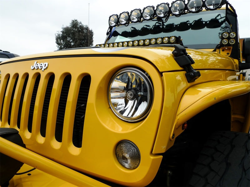 KC HiLiTES 07-18 Jeep JK (Not for Rubicon/Sahara) 7in. Gravity LED DOT Headlight (Pair Pack System) KC HiLiTES Headlights AXOPROS