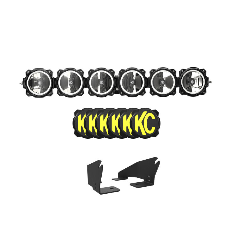 KC HiLiTES 2022+ Polaris RZR Pro XP 39in. Pro6 Gravity LED 6-Light 120w Combo Beam KC HiLiTES Light Bars & Cubes AXOPROS