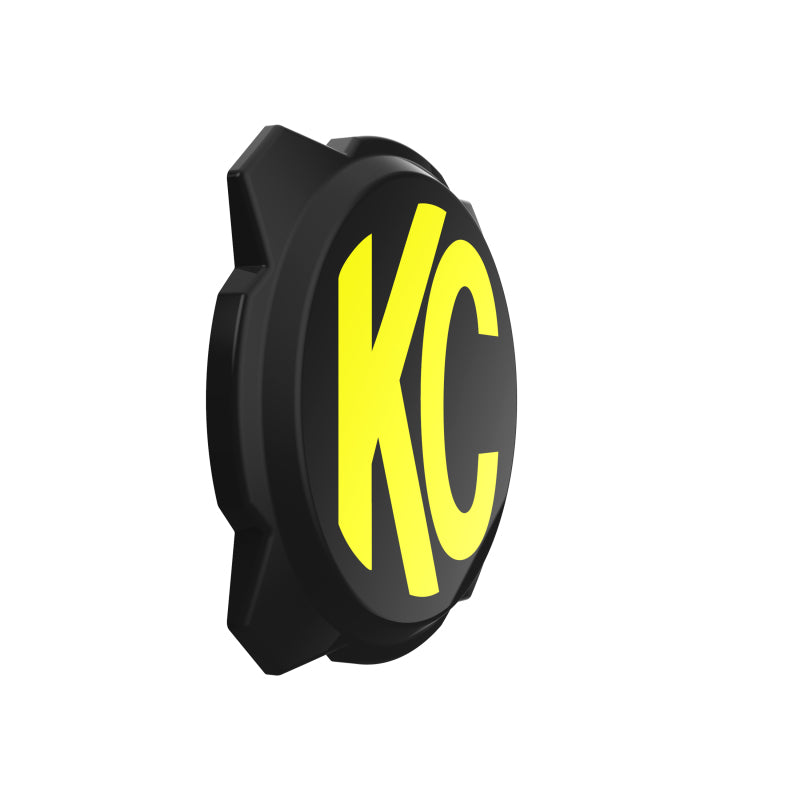 KC HiLiTES 6in. Hard Cover for Gravity Pro6 LED Lights (Single) - Black w/Yellow KC Logo KC HiLiTES Light Covers and Guards AXOPROS