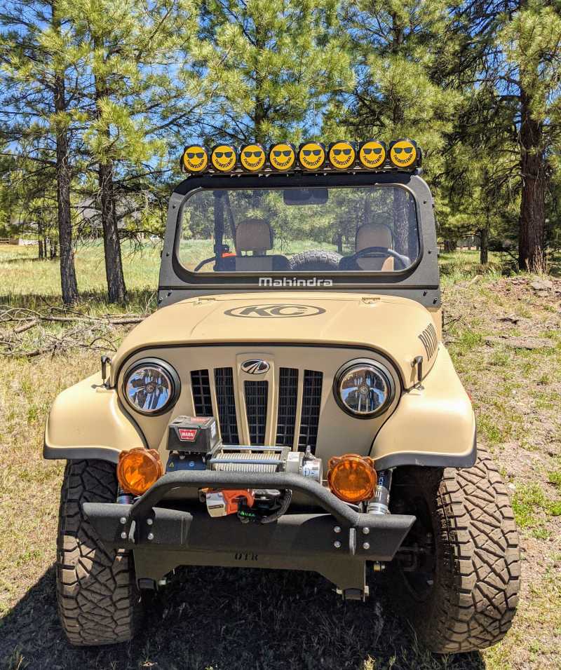 KC HiLiTES 6in. Hard Cover for Gravity Pro6 LED Lights (Single) - Smiley Face- Yellow/Black KC Logo KC HiLiTES Light Covers and Guards AXOPROS