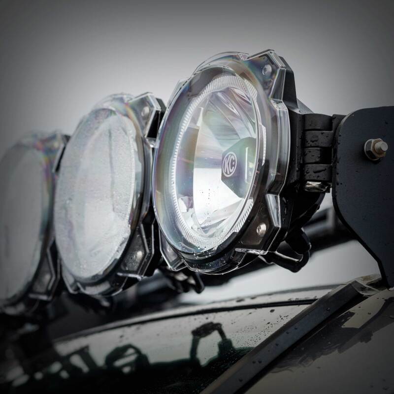 KC HiLiTES 6in. Light Shield for Gravity Pro6 LED Lights (Single) - Clear KC HiLiTES Light Covers and Guards AXOPROS
