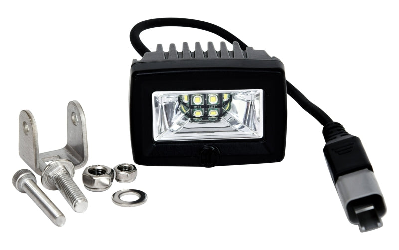 KC HiLiTES C-Series 2in. C2 LED Light 20w Area Flood Beam (Pair Pack System) - Black KC HiLiTES Light Bars & Cubes AXOPROS