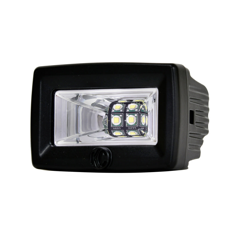 KC HiLiTES C-Series C2 LED 2in. Backup Area Flood Light 20w (Pair Pack System) - Black KC HiLiTES Light Bars & Cubes AXOPROS