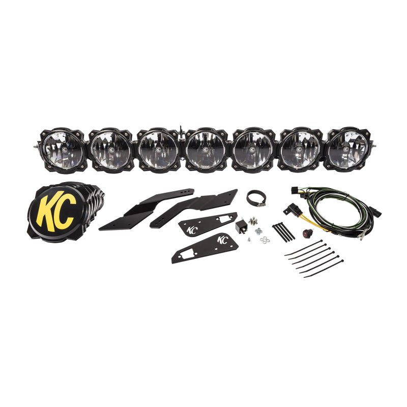 KC HiLiTES Can-Am X3 45in. Pro6 Gravity LED 7-Light 140w Combo Beam Overhead Light Bar System KC HiLiTES Light Bars & Cubes AXOPROS