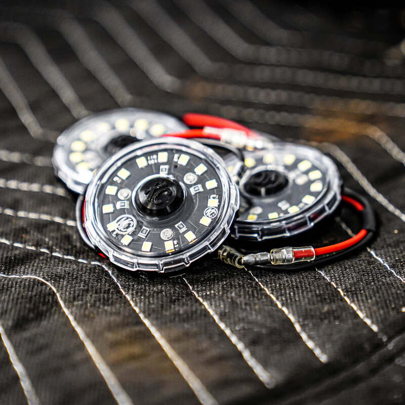 KC HiLiTES Cyclone V2 2.2in. LED Accessory Light 5w Flood Beam (Single) - Clear Lens KC HiLiTES Light Bars & Cubes AXOPROS