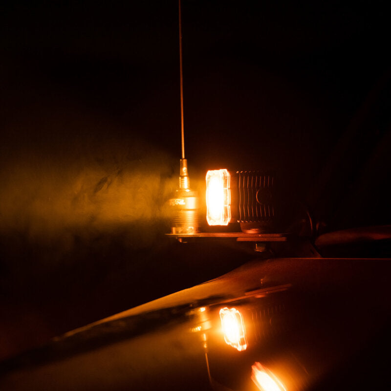 KC HiLiTES FLEX ERA 1 Single Light Shield ONLY (Amber) KC HiLiTES Light Accessories and Wiring AXOPROS