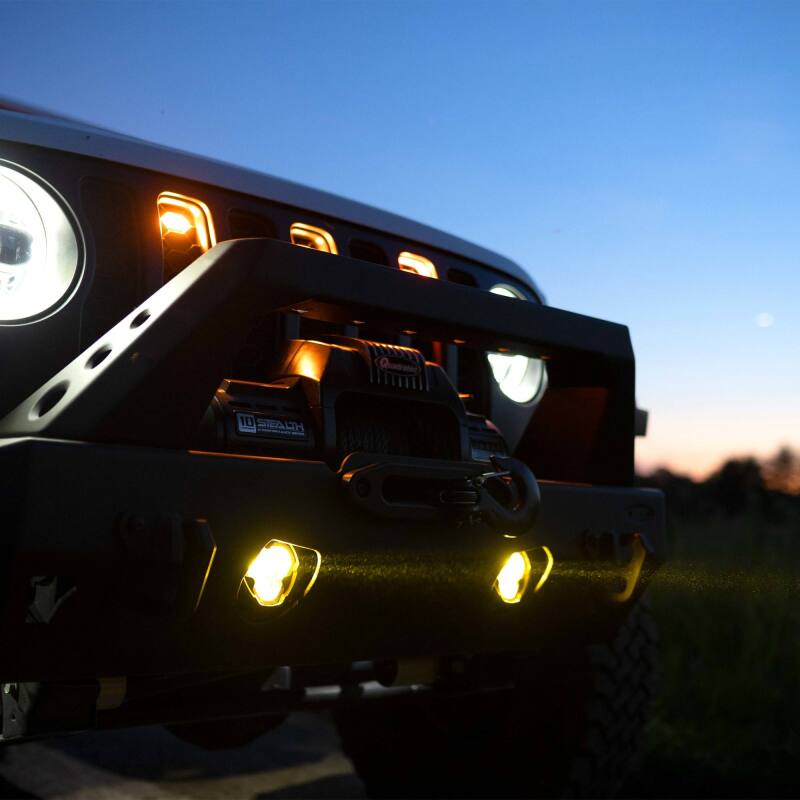 KC HiLiTES FLEX ERA 3 Dual Mode SAE Fog Lights - 2-Light Master Kit for Jeep Aftermarket Bumpers KC HiLiTES Light Bars & Cubes AXOPROS