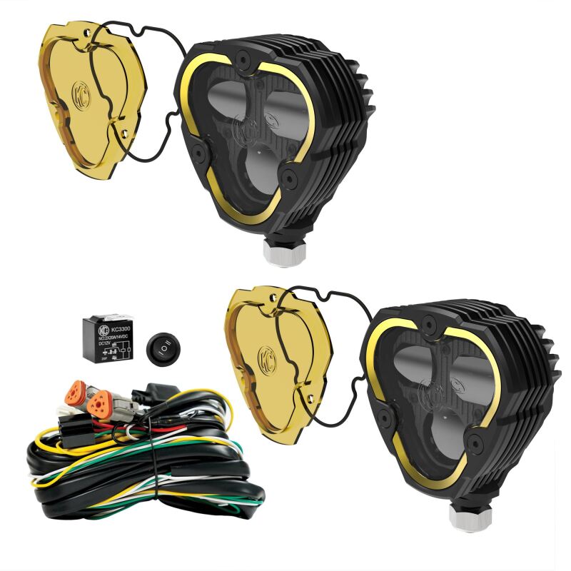KC HiLiTES FLEX ERA 3 Dual Mode SAE Fog Lights - 2-Light Master Kit KC HiLiTES Light Bars & Cubes AXOPROS