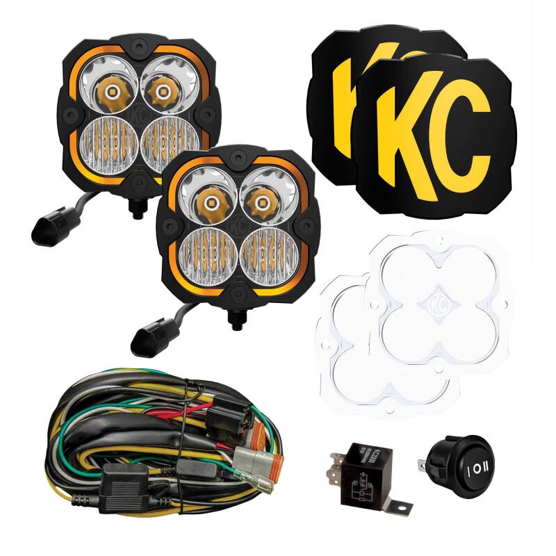 KC HiLiTES FLEX ERA 4 - 2-Light Master Kit KC HiLiTES Light Bars & Cubes AXOPROS