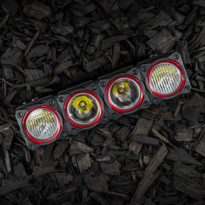 KC HiLiTES FLEX ERA LED Light Bar Bezel Kit for 10in. Segments - Red KC HiLiTES Light Bars & Cubes AXOPROS