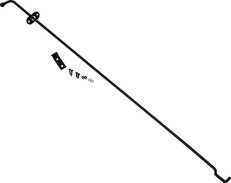 Kentrol 72-86 Jeep Wrangler CJ Hood Prop Rod - Powdercoat Black Kentrol Hoods AXOPROS