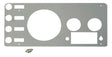 Kentrol 77-86 Jeep CJ Gauge Cover - Polished Silver Kentrol Gauges  AXOPROS