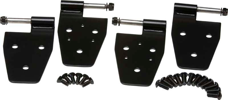 Kentrol 97-06 Jeep Wrangler TJ Door Hinge Set 4 Pieces - Powdercoat Black Kentrol Doors AXOPROS