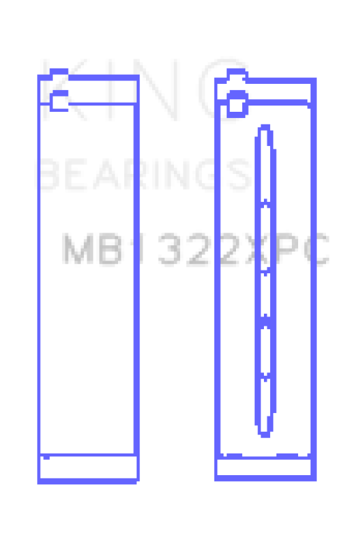 King Audi R8 4.2/5.2/Lamborghini Gallardo/Huracan V10 Coated Perf Main Bearing Set - Size STDX King Engine Bearings Bearings AXOPROS