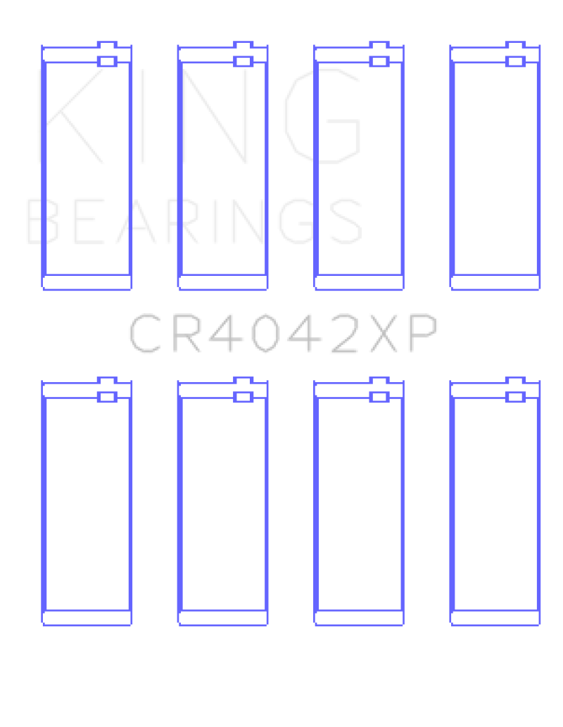 King BMW M40/M42/M43/M44 1.6L/1.8L/1.9L Connecting Rod Bearings (Set of 4) - Size +.026mm King Engine Bearings Bearings AXOPROS