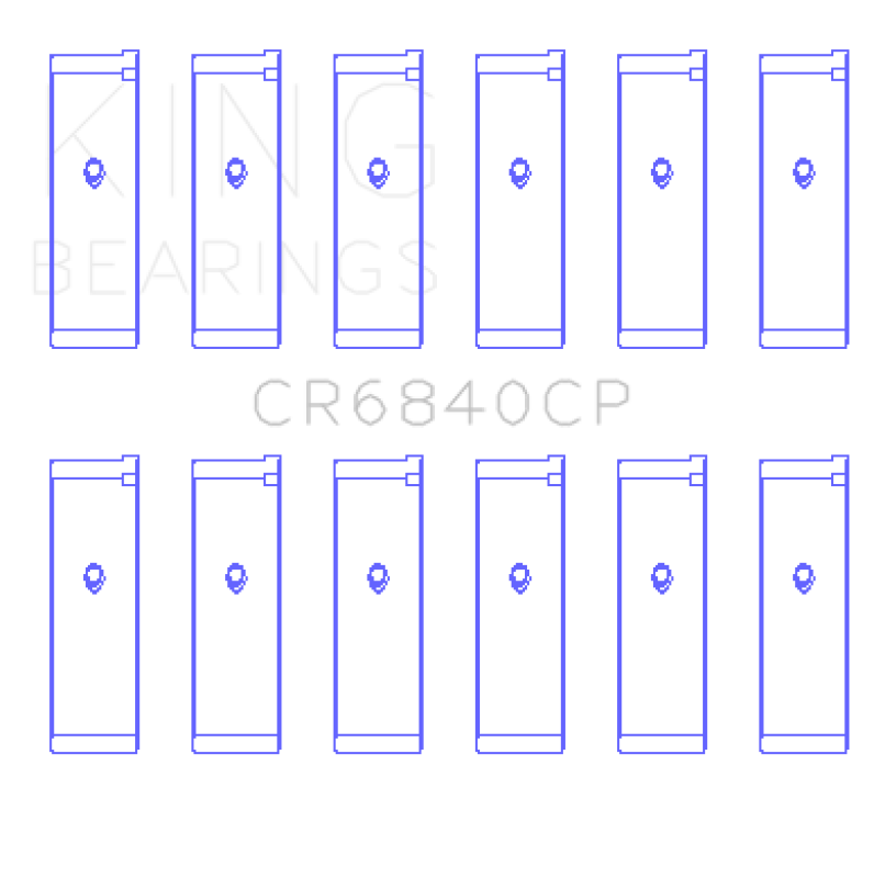 King 05-12 Nissan VQ40DE 6 Cyl Rod Bearing Set - Size STD King Engine Bearings Bearings AXOPROS
