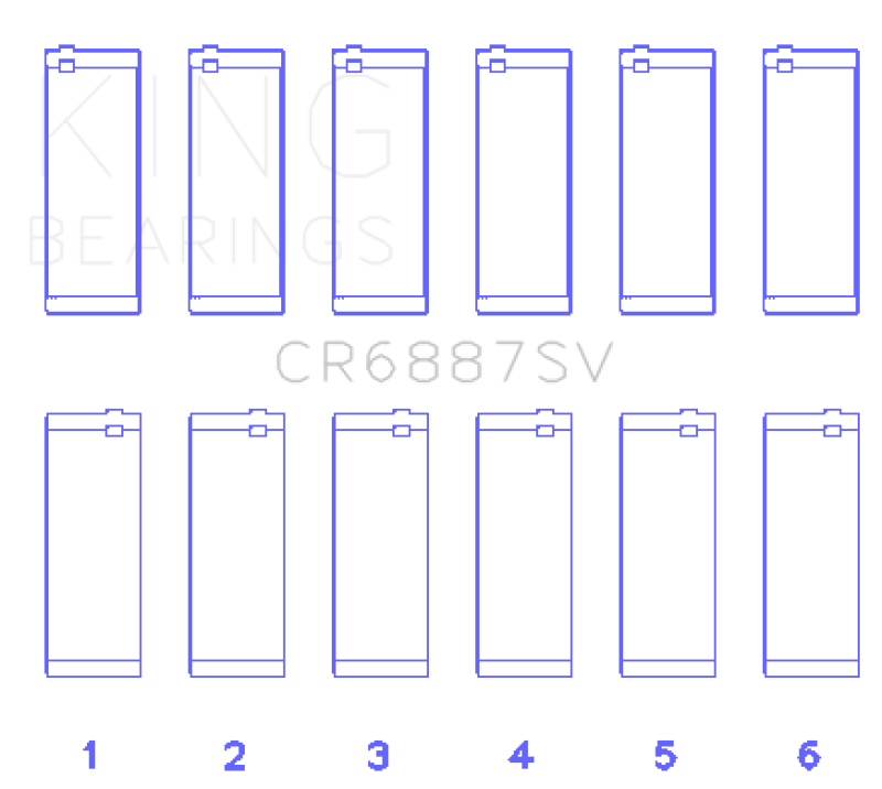 King Engine Bearings BMW B58B30A Performance Rod Bearing Set