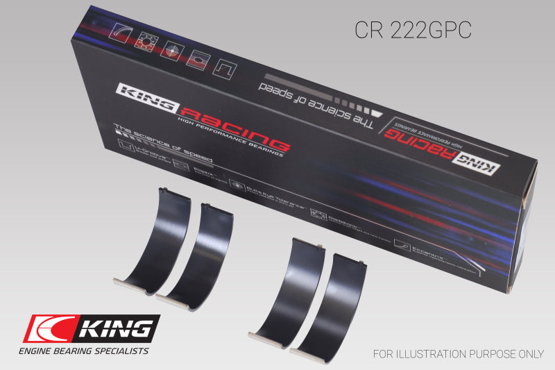 King BMW N55B30A Sputter Replacement Rod Bearing Set - Size STD (2 Pair) King Engine Bearings Bearings AXOPROS