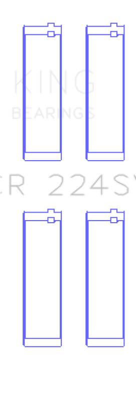 King BMW S65B40A/S85B50A Connecting Rod Bearing Set (Set of 2) - Size STD King Engine Bearings Bearings AXOPROS