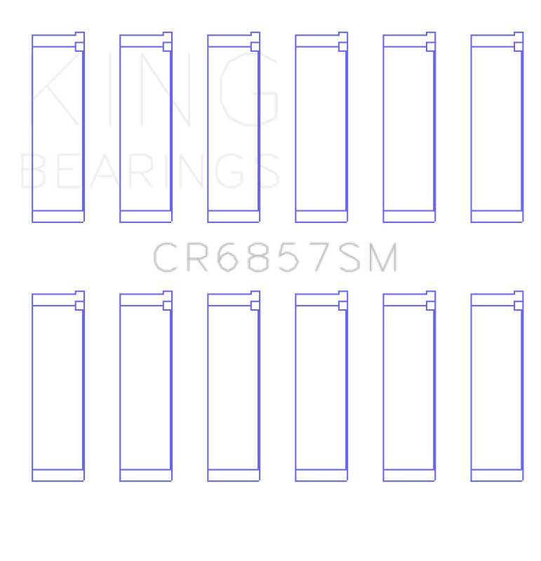 King Chrysler Pentastar 3.6L ERB V6 Connecting Rod Bearing Set - Size STD King Engine Bearings Bearings AXOPROS
