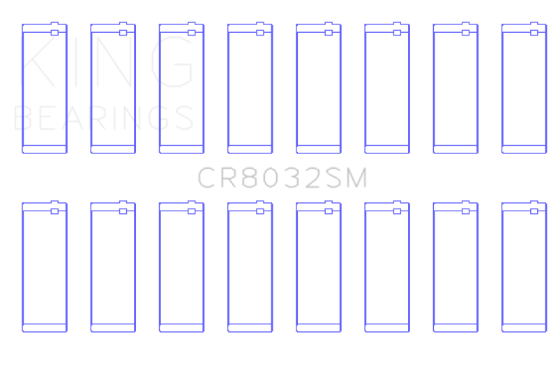 King Chrysler V8 5.7L/6.1L/6.4L Hemi Rod Bearing Set - Size STD King Engine Bearings Bearings AXOPROS