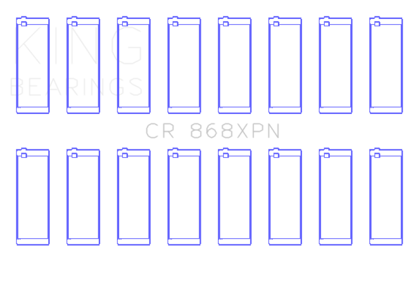 King Ford V8 4.6L/5.4L SOHC Connecting Rod Bearing Set (8 Pairs) - Size +0.5mm King Engine Bearings Bearings AXOPROS