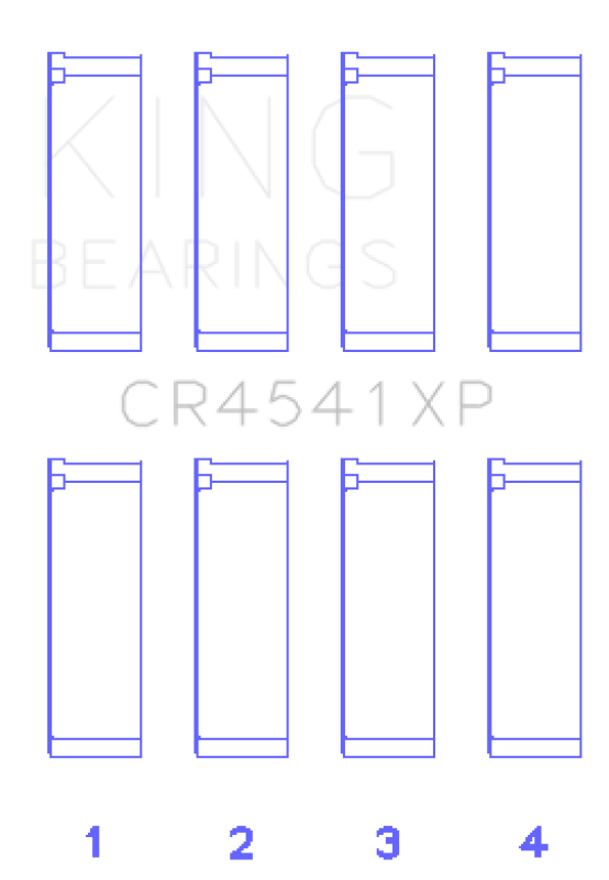 King Honda F23 Performance Rod Bearing Set - Size STD King Engine Bearings Bearings AXOPROS